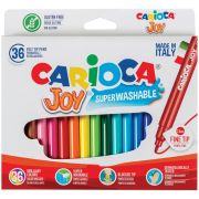 Фломастеры Carioca «Joy», 36цв., смываемые, картон, европодвес