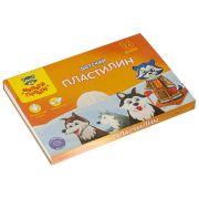 Пластилин Мульти-Пульти «Енот на Аляске», 16 цветов, 240г, со стеком, картон