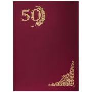 Папка адресная «50 лет» OfficeSpace, А4, бумвинил, инд. упаковка