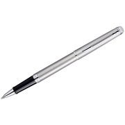 Ручка-роллер Waterman «Hemisphere Stainless Steel PT» черная, 0,8мм, подарочная упаковка
