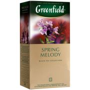 Чай Greenfield «Spring Melody», черный с ароматом мяты, чабреца, 25 фольг. пакетиков по 2г
