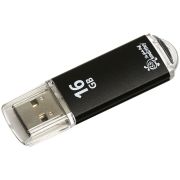 Память Smart Buy «V-Cut»  16GB, USB 2.0 Flash Drive, черный (металл. корпус )