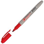 Маркер перманентный Crown «Multi Marker Slim» красный, пулевидный, 2мм
