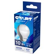 Лампа светодиодная Старт LED, серия «ЭКО» 10W40, тип А «груша», E27, 4000К, нейтральный свет, 25000ч