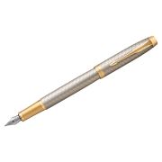 Ручка перьевая Parker «IM Premium Warm Silver GT» синяя, 0,8мм, подарочная упаковка