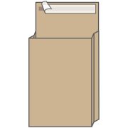 Пакет почтовый C4, UltraPac, 229*324*40мм, коричневый крафт, отр. лента, 130г/м2