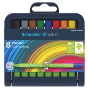 Набор капиллярных ручек Schneider «Link-It» 08цв., 0,4мм, европодвес