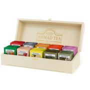 Подарочный набор чая Ahmad Tea «Коллекция», 10 видов, 100 фольг. пакетиков, деревянная шкатулка