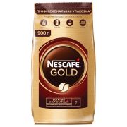 Кофе растворимый Nescafe «Gold», сублимированный, с молотым, тонкий помол, мягкая упаковка, 900г