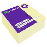 Самоклеящийся блок Berlingo «Ultra Sticky», 75*75мм, 400л., пастель, желтый