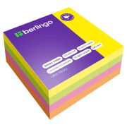 Самоклеящийся блок Berlingo «Ultra Sticky», 50*50мм, 240л., 4 неоновых цвета