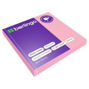 Самоклеящийся блок Berlingo «Ultra Sticky», 75*75мм, 100л., пастель, розовый