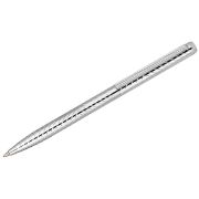 Ручка шариковая Delucci «Argento» синяя, 1,0мм, корпус серебро, поворотн., подарочная упаковка