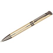 Ручка шариковая Delucci «Completo» синяя, 1,0мм, корпус золото/оружейный металл, поворотн., подарочная упаковка