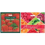 Пакет с прорубной ручкой Артпласт «Клубника крупная/Ягодное ассорти», 45*45+3см, 65мкм