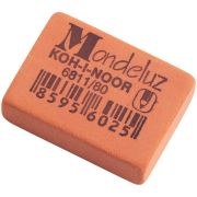 Ластик Koh-I-Noor «Mondeluz» 80, прямоугольный, натуральный каучук, 26*18,5*8мм