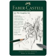 Набор карандашей ч/г Faber-Castell «Pitt Graphite», 11 предметов, заточен., метал. кор.