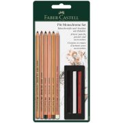Набор художественных изделий Faber-Castell «Pitt Monochrome», 9 предметов, блистер