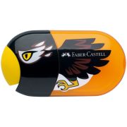 Точилка пластиковая с ластиком Faber-Castell «Eagle» 2 отверстия, контейнер