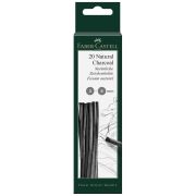 Уголь натуральный Faber-Castell «Pitt», Ø 3-6мм, круглый, 20шт., картон. упаковка