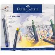 Карандаши цветные Faber-Castell «Goldfaber», 48цв., круглые, заточен., метал. коробка