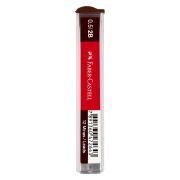 Грифели для механических карандашей Faber-Castell «Polymer», 12шт., 0,5мм, 2B