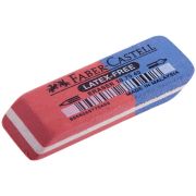 Ластик Faber-Castell «Latex Free», скошенный, комбинированный, синтетический каучук, 56*20*7мм