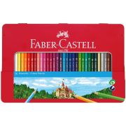 Карандаши цветные Faber-Castell «Замок», 36цв., шестигр., заточ., метал. кор.