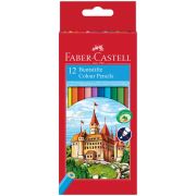 Карандаши цветные Faber-Castell «Замок», 12цв., шестигр., заточ., картон, европодвес