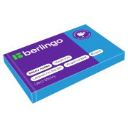Самоклеящийся блок Berlingo «Ultra Sticky», 50*75мм, 80л., синий неон