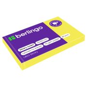 Самоклеящийся блок Berlingo «Ultra Sticky», 50*75мм, 80л., желтый неон