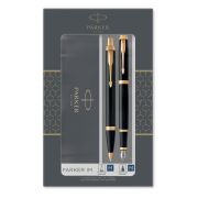 Набор Parker «IM Black GT»: ручка шариковая, 1,0мм и ручка перьевая, 1,0мм, подарочная упаковка