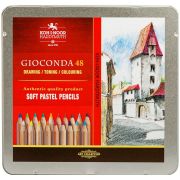 Пастельные карандаши Koh-I-Noor «Gioconda», 48цв., метал. коробка