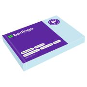 Самоклеящийся блок Berlingo «Ultra Sticky», 100*75мм, 100л., пастель, голубой