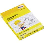 Пластилин Гамма «Юный художник» NEW, 08 цветов, 112г, со стеком, картон. упаковка