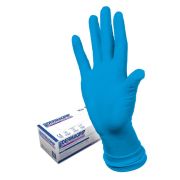 Перчатки латексные медицинские Dermagrip «High Risk», XL, 25 пар (50шт.), неопудренные, сверхпроч., картонная коробка