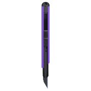 Нож канцелярский 9мм Berlingo «Color Zone», черное лезвие, auto-lock, металл. направл., фиолетовый, европодвес