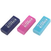 Ластик Faber-Castell «Dust Free», прямоугольный, в пленке, бирюзовый/розовый/синий, 11*18*41мм