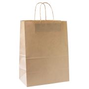 Пакет бумажный «Крафт» с кручеными ручками, 26*15*35см, 70г/м2