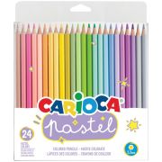 Карандаши цветные Carioca «Pastel», 24цв., заточен., ПВХ, европодвес