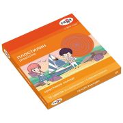 Пластилин Гамма «Оранжевое солнце», 12 цветов (6 классич., 6 перл.), 156г, со стеком, картон. упаковка