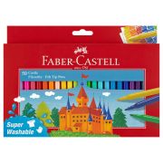 Фломастеры Faber-Castell «Замок», 50цв., смываемые, картон, европодвес