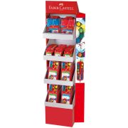 Стойка Faber-Castell с колонной, «Замок» малый, картонная, 4 полки