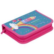 Пенал 1 отделение, 200*140*40 Berlingo «Rainbow ice-cream», полиэстер, блестки