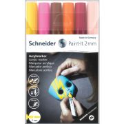 Набор маркеров акриловых Schneider «Paint-it 310», 2мм, ассорти, 6шт.