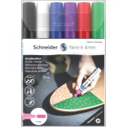 Набор маркеров акриловых Schneider «Paint-it 320», 4мм, ассорти, 6шт.