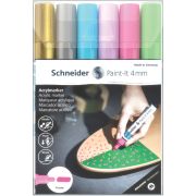 Набор маркеров акриловых Schneider «Paint-it 320», 4мм, ассорти, 6шт.