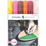Набор маркеров акриловых Schneider «Paint-it 320», 4мм, ассорти, 6шт.