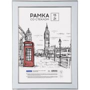 Рамка пластиковая 15*21см, OfficeSpace «Color», голубой
