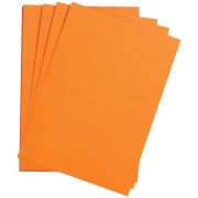 Цветная бумага 500*650мм, Clairefontaine «Etival color», 24л., 160г/м2, оранжевый, легкое зерно, 30%хлопка, 70%целлюлоза